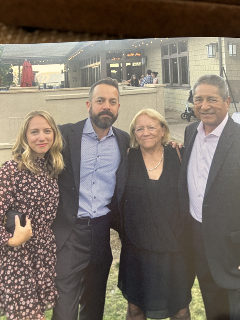 Brian with his wife and family